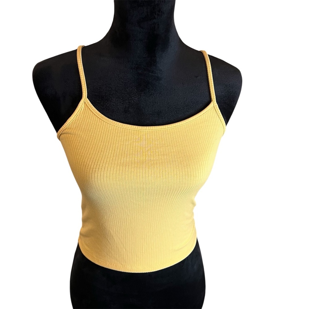 American Eagle yellow cami tank with adjustable straps. New without tags. Small